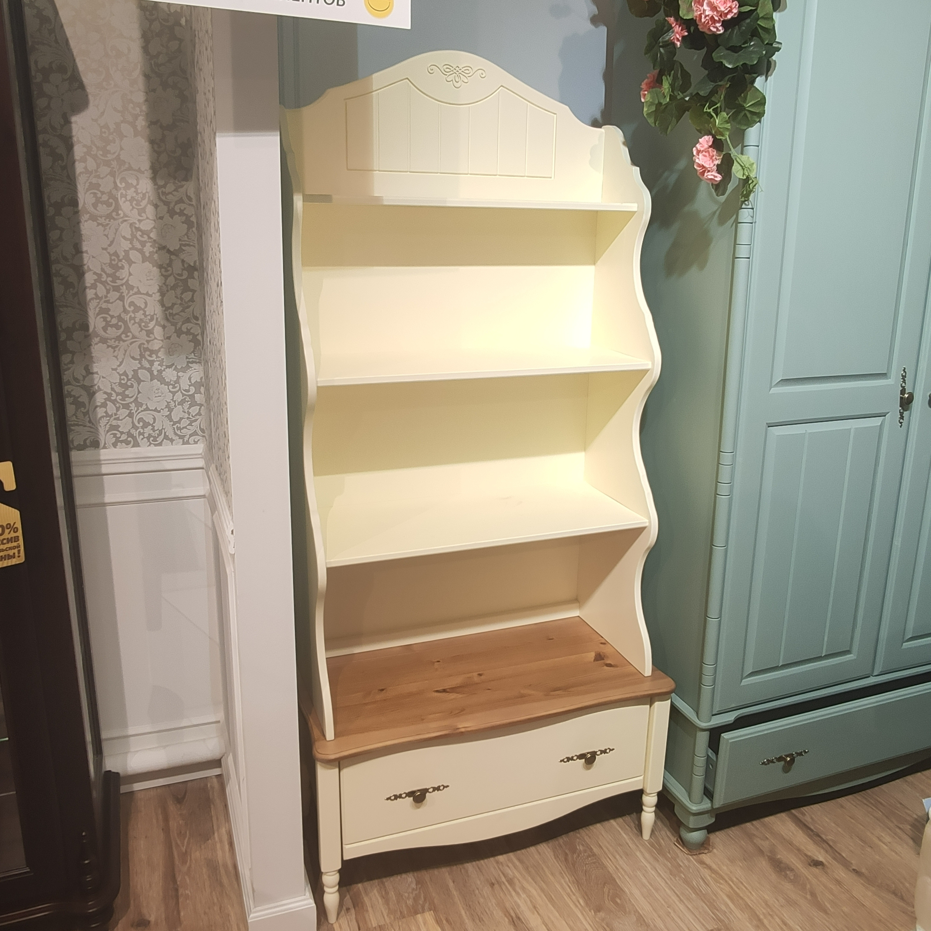 Стеллаж массив сосны Айно №4