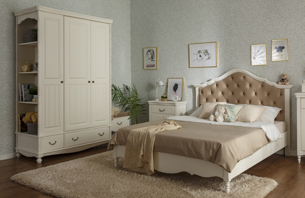 Кровать Айно №18 с мягким изголовьем 1800х2000