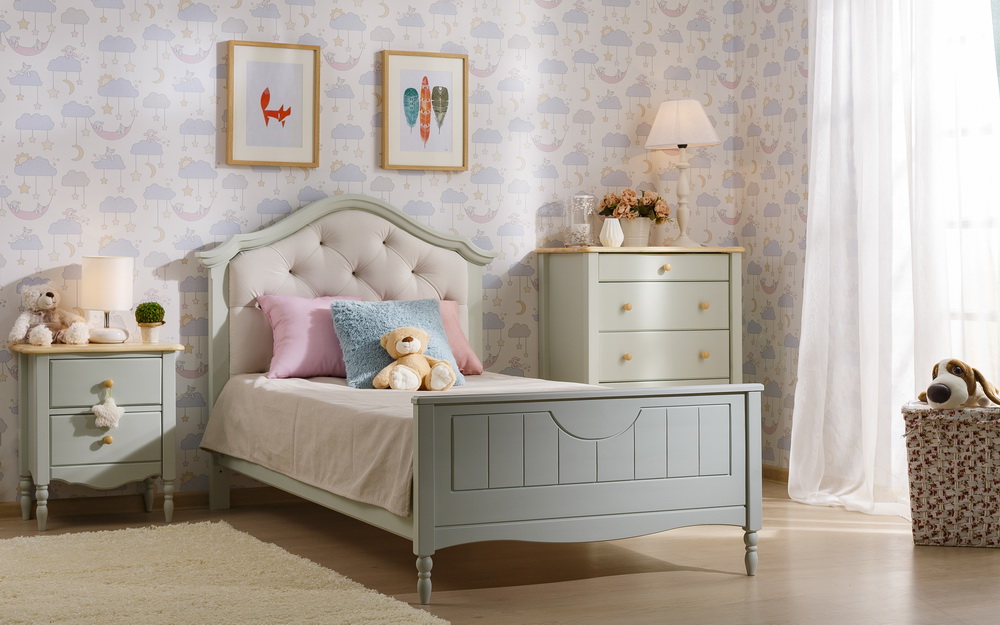 Кровать Айно №17 с мягким изголовьем 1200х2000