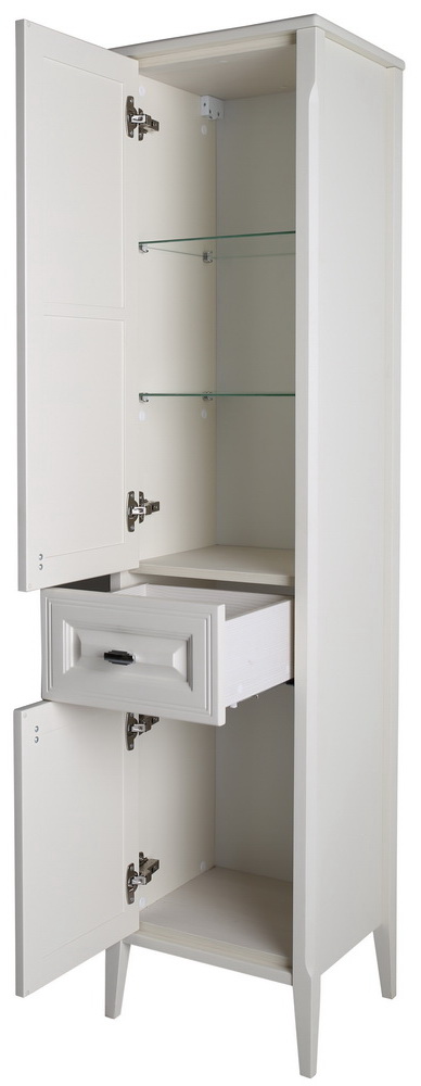 Пенал белый 1 ящик Монте 40 (петли слева)