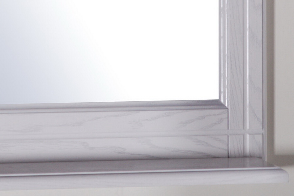 Зеркало белое Берта-85 массив ясеня