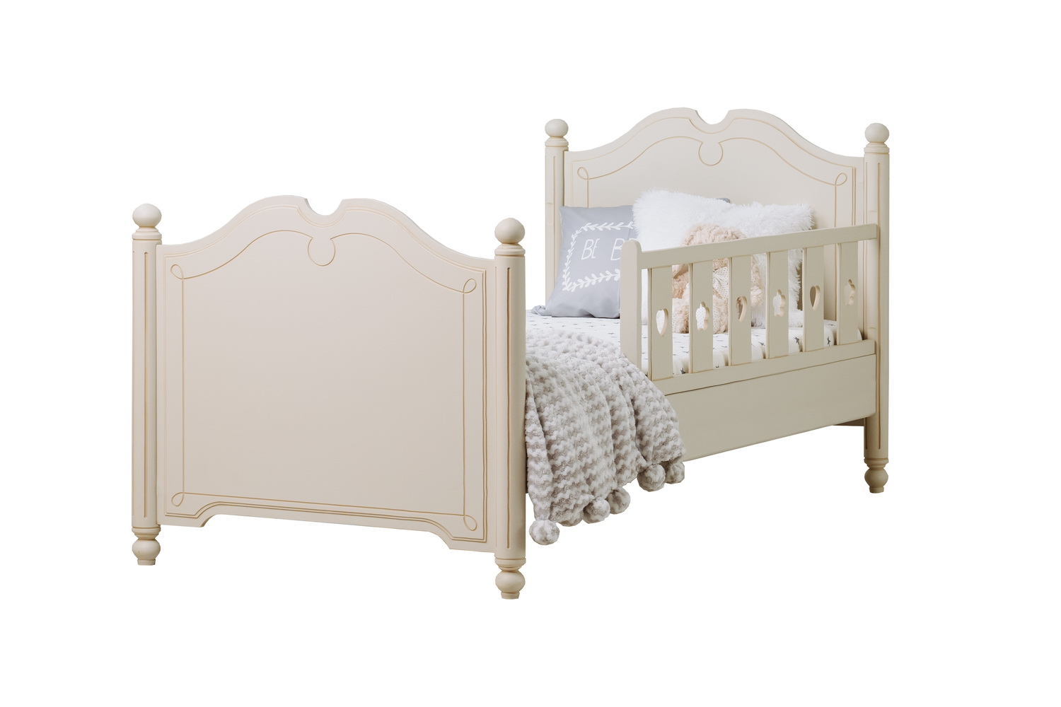 Кровать массив белый Бетти №5 800х1600