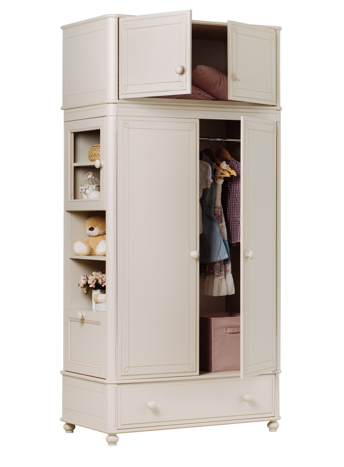 Шкаф с ящиком мдф Бетти 2-ств №3 с антресолью