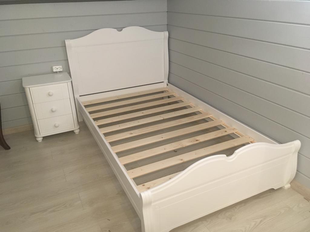 Кровать массив сосны односпальная Бетти №27 900х2000