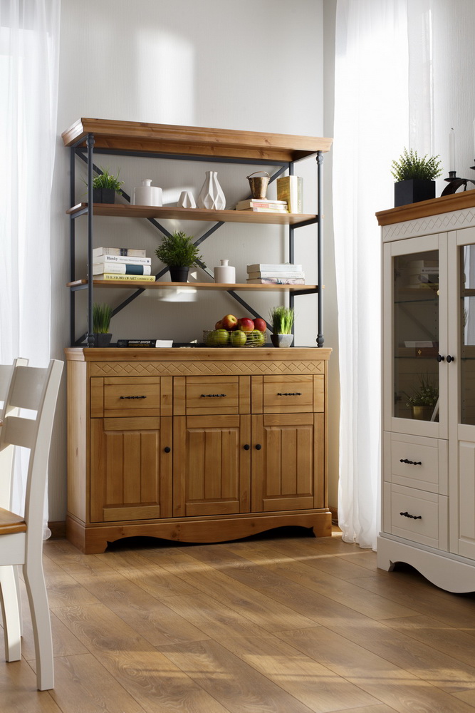 Комод с 3 ящиками массив сосны Дания №8