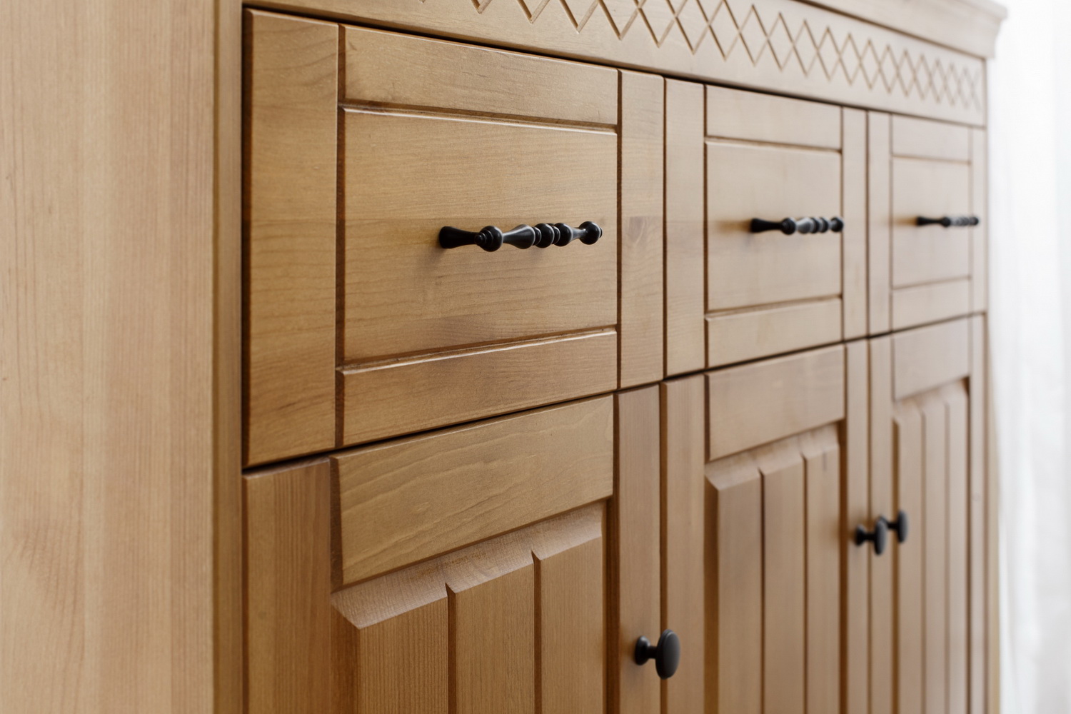 Комод с 3 ящиками массив сосны Дания №8