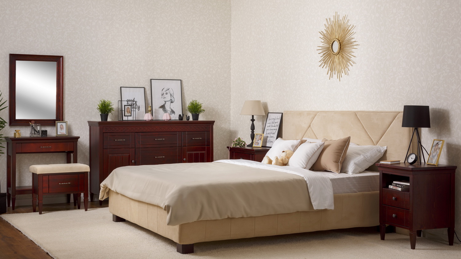 Тумба с 2 ящиками и полкой Дания №5