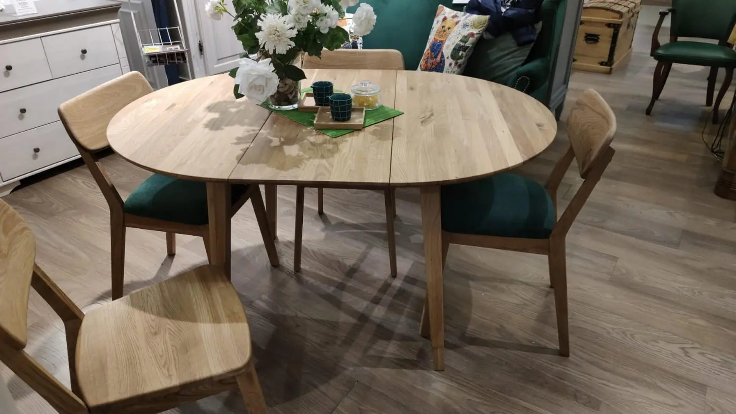 Стол Женева раскладной массив (вставка 500 мм)