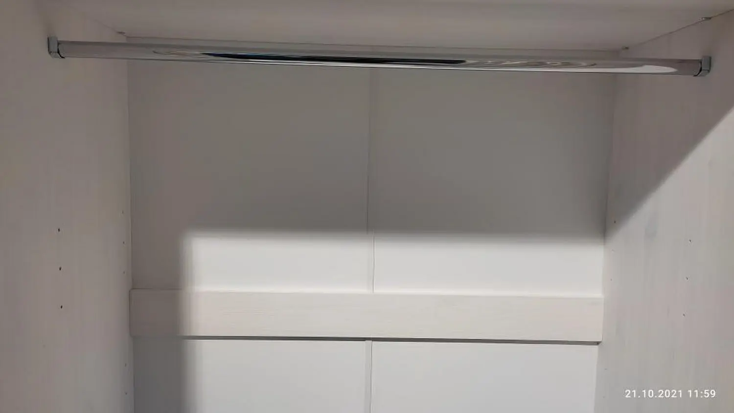 Шкаф Бейли 2-ств со стеклянными дверями белый воск