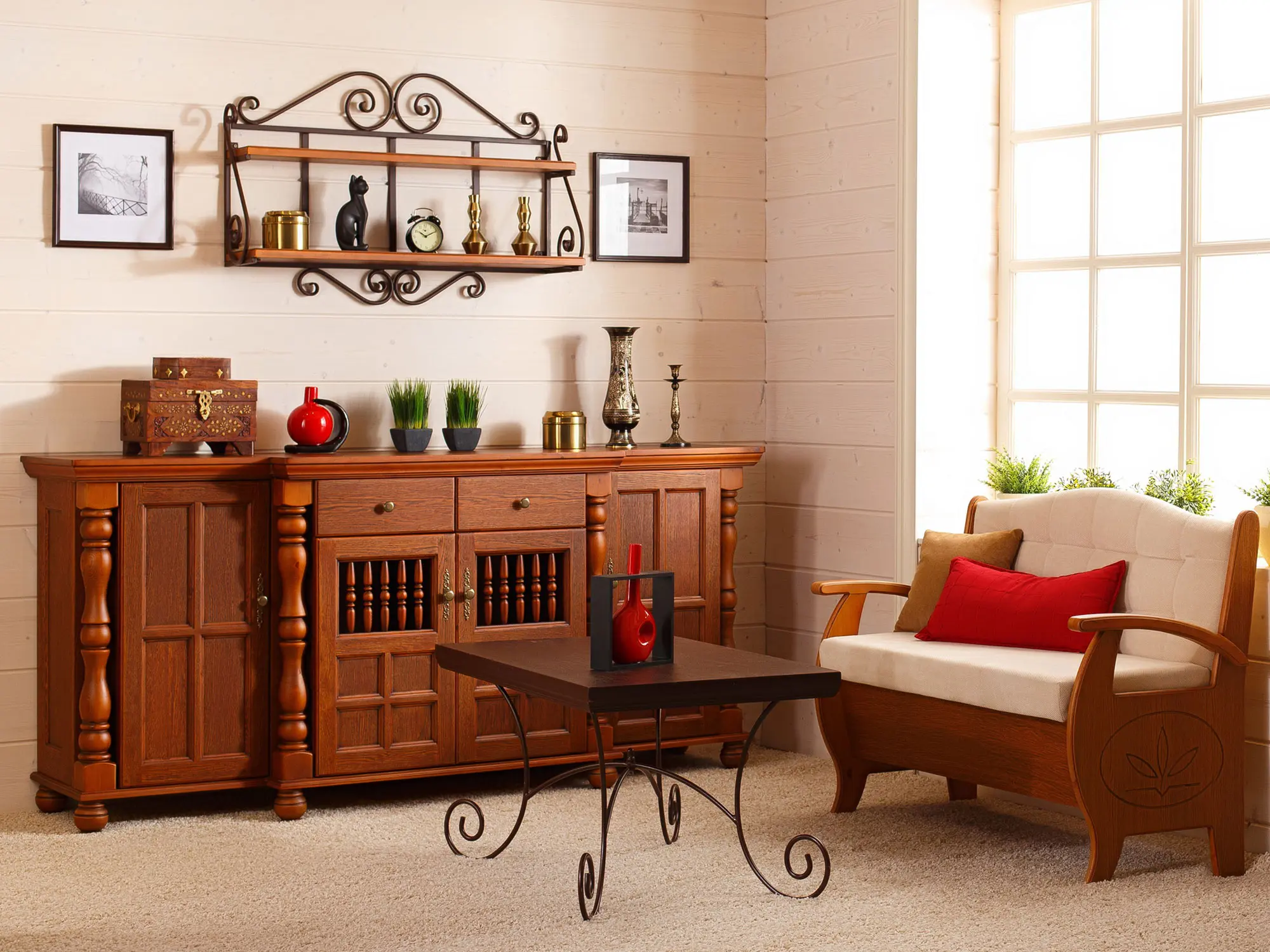 Комод Валенсия 2-77 сосна