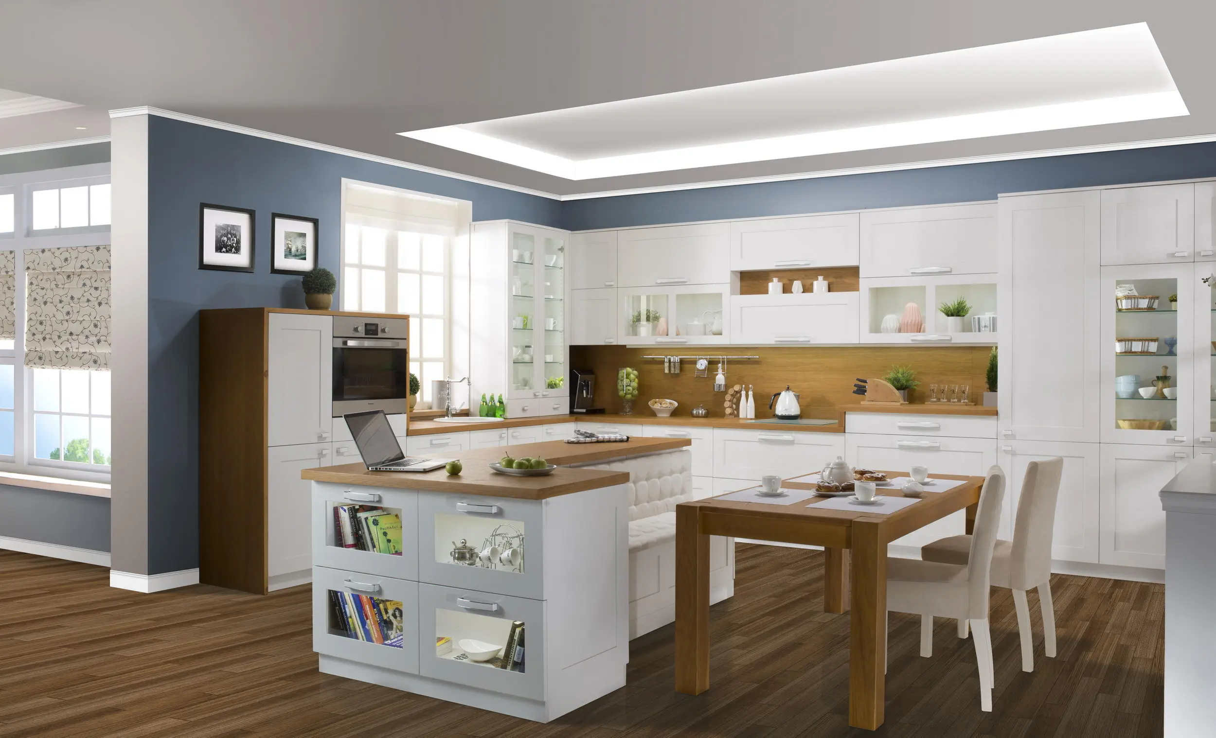 Кухня из дерева Орхидея (цена за п/м)