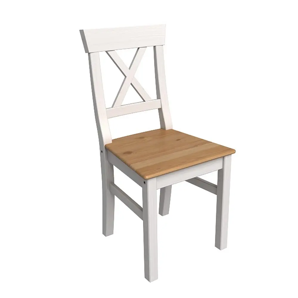 Стул из дерева Форест 2 шт. цвет - белый/антик