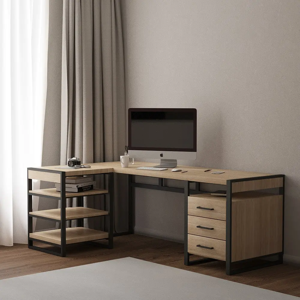 Стол рабочий 3 ящика 07-01