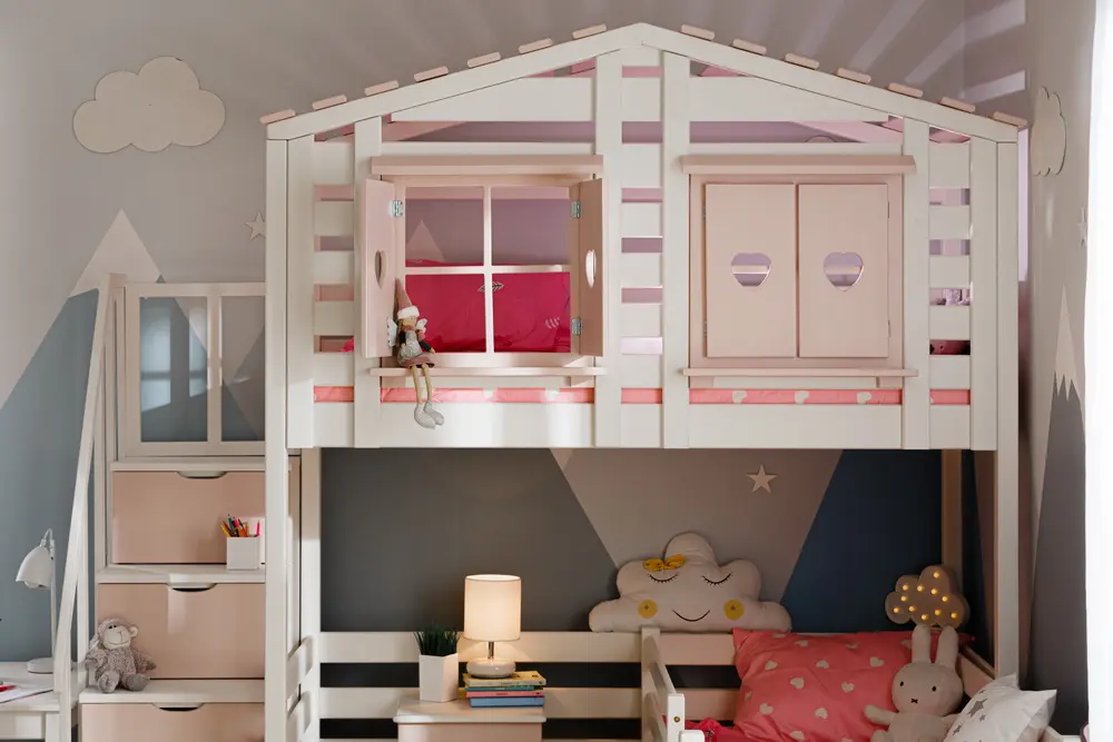 Лесенка комод для двухъярусной кровати ТК