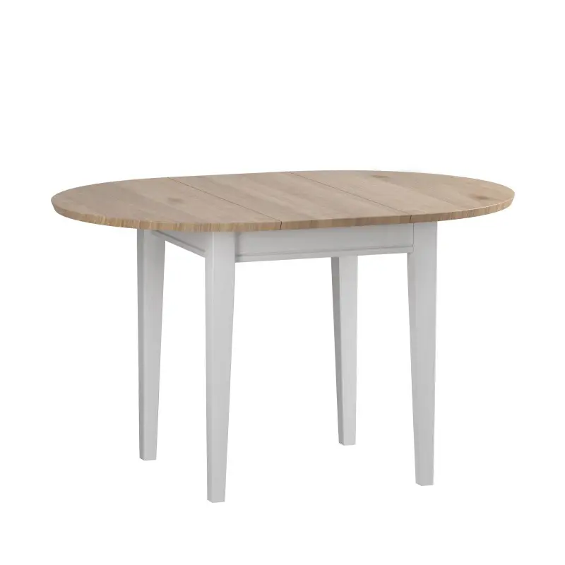 Стол обеденный раскладной Форест 90/125 Белый воск/Антик