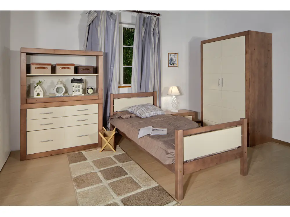 Кровать массив сосны односпальная Брамминг 700х1600