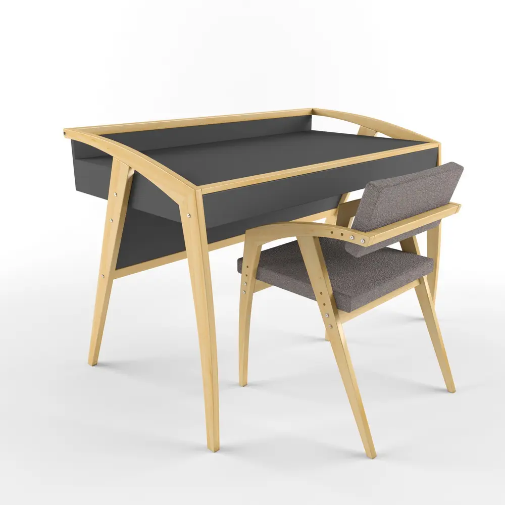 Стол Rabbit Wood Бруно Темно-серый