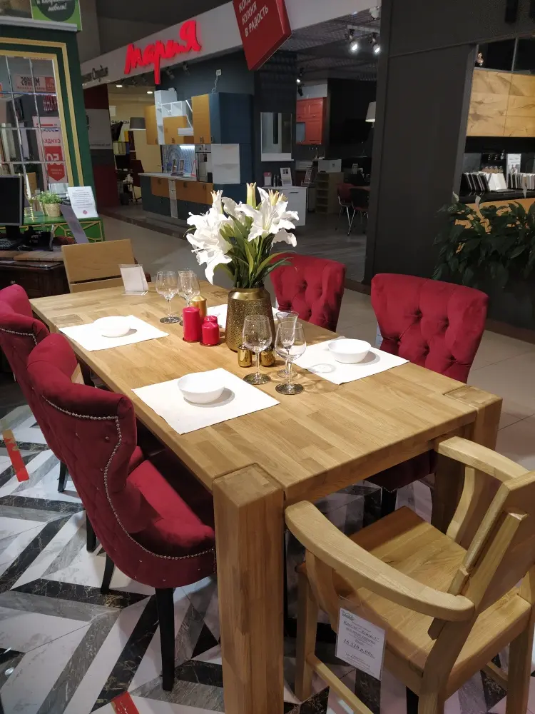 Стол Аляска обеденный массив дуба 2000*1000 (нога 120) "SR"