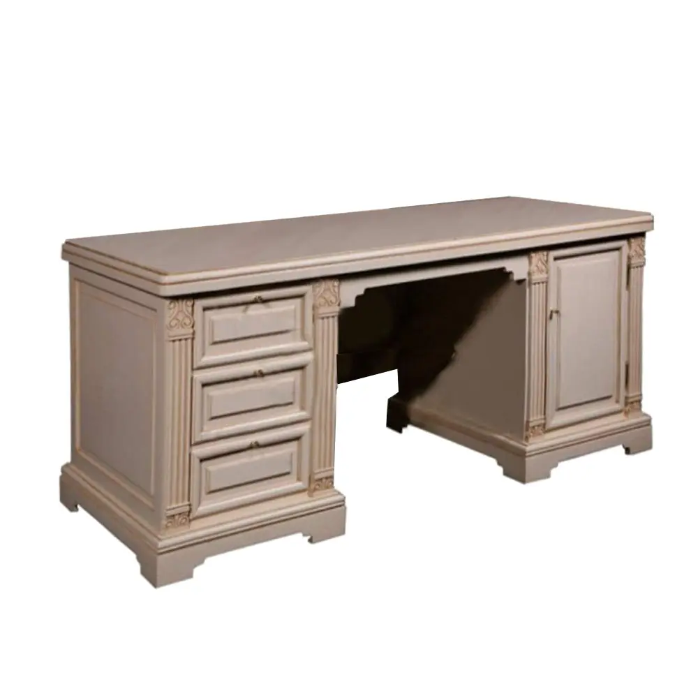 Стол Порто компьютерный ГМ 5971, крем с патиной