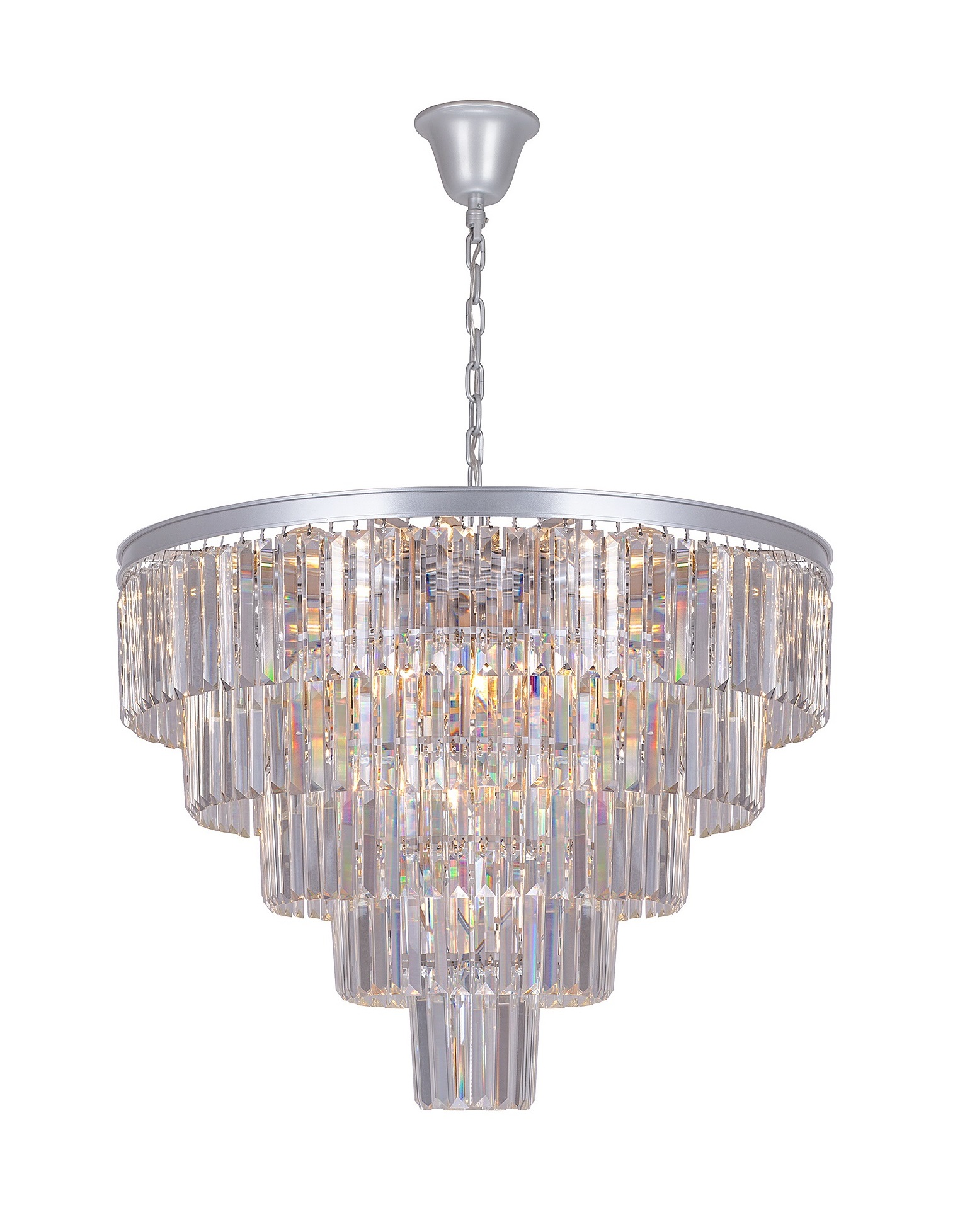 Люстра Odeon 5 Rings Silver