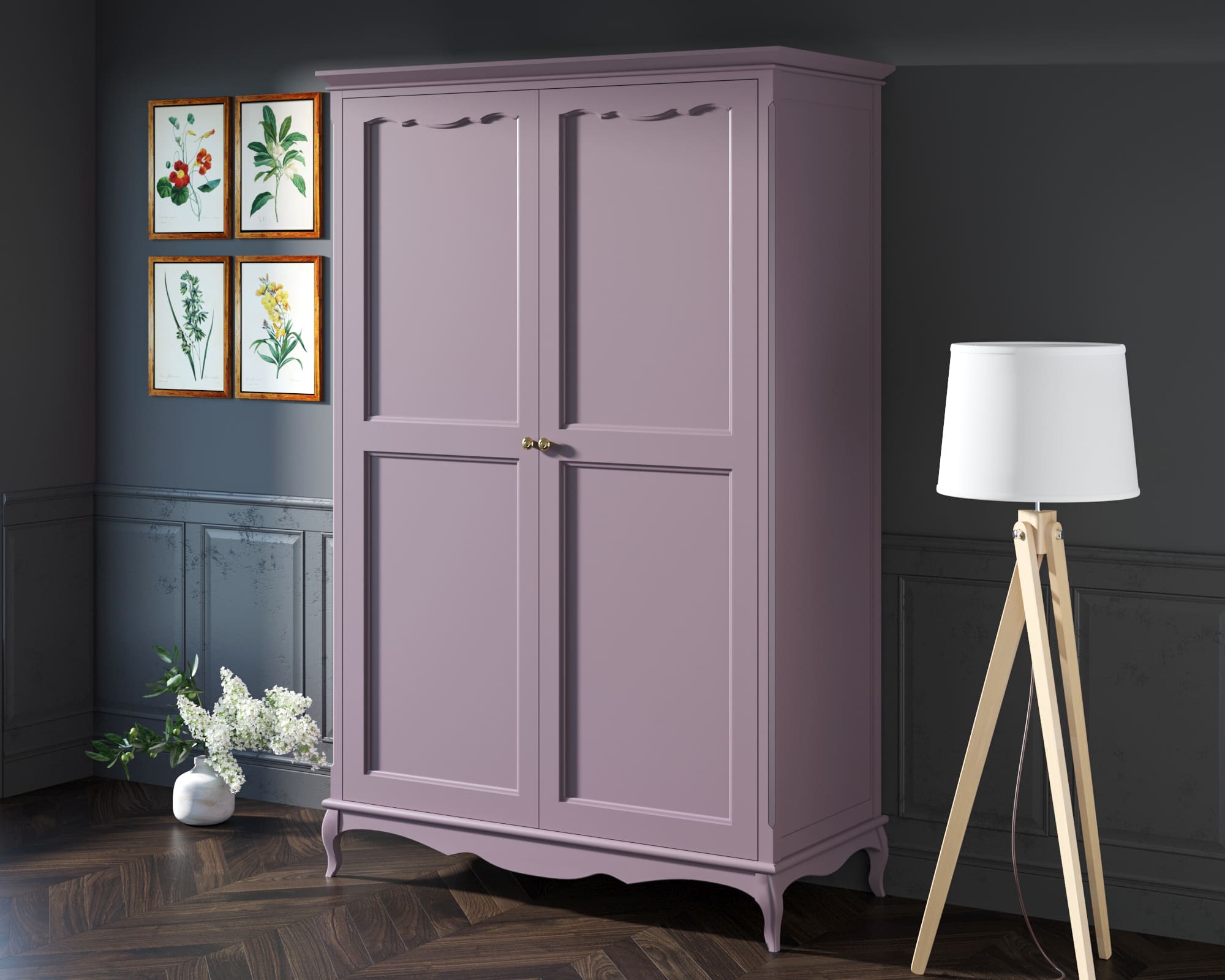 Шкаф "Leontina Lavanda" двустворчатый