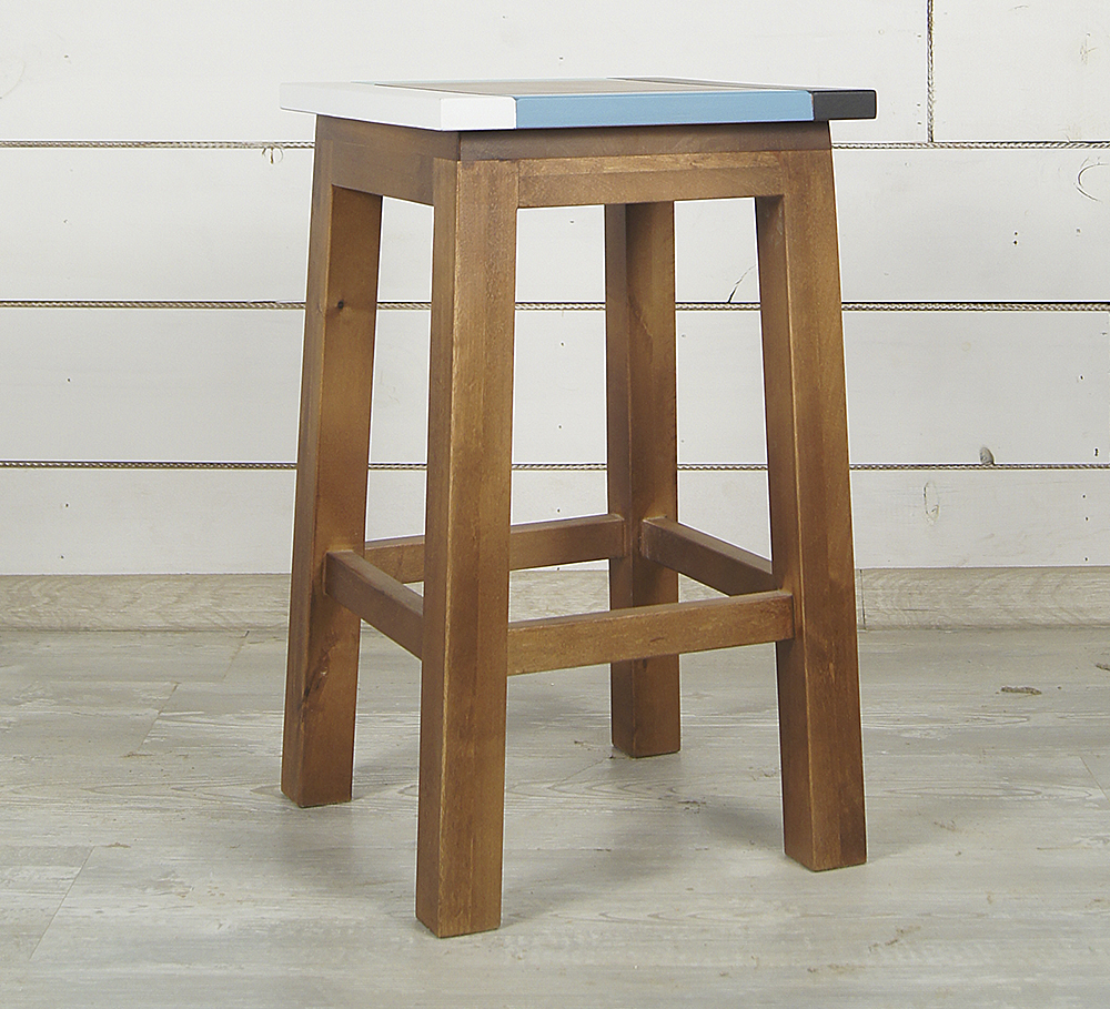 Табурет из массива березы "Aquarelle"