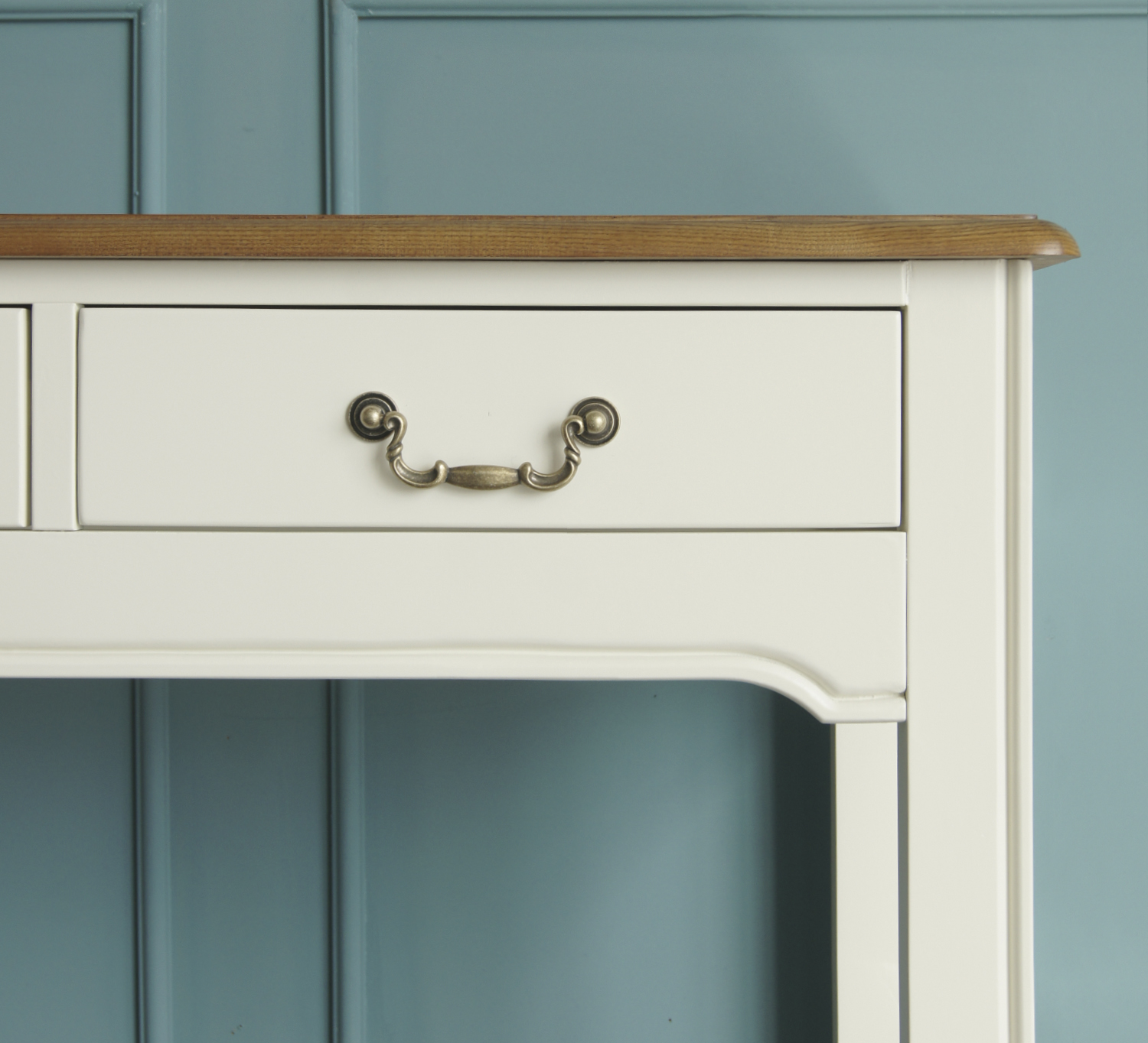 Бежевая консоль "Olivia" с 2 ящиками