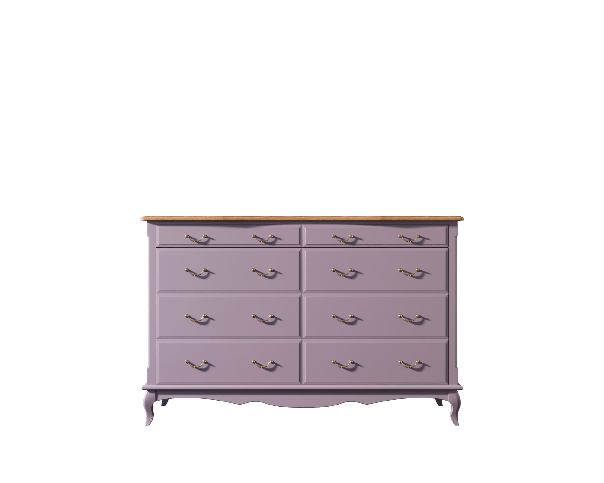 Комод массив  Leontina Lavanda на восемь ящиков арт ST9316/2L