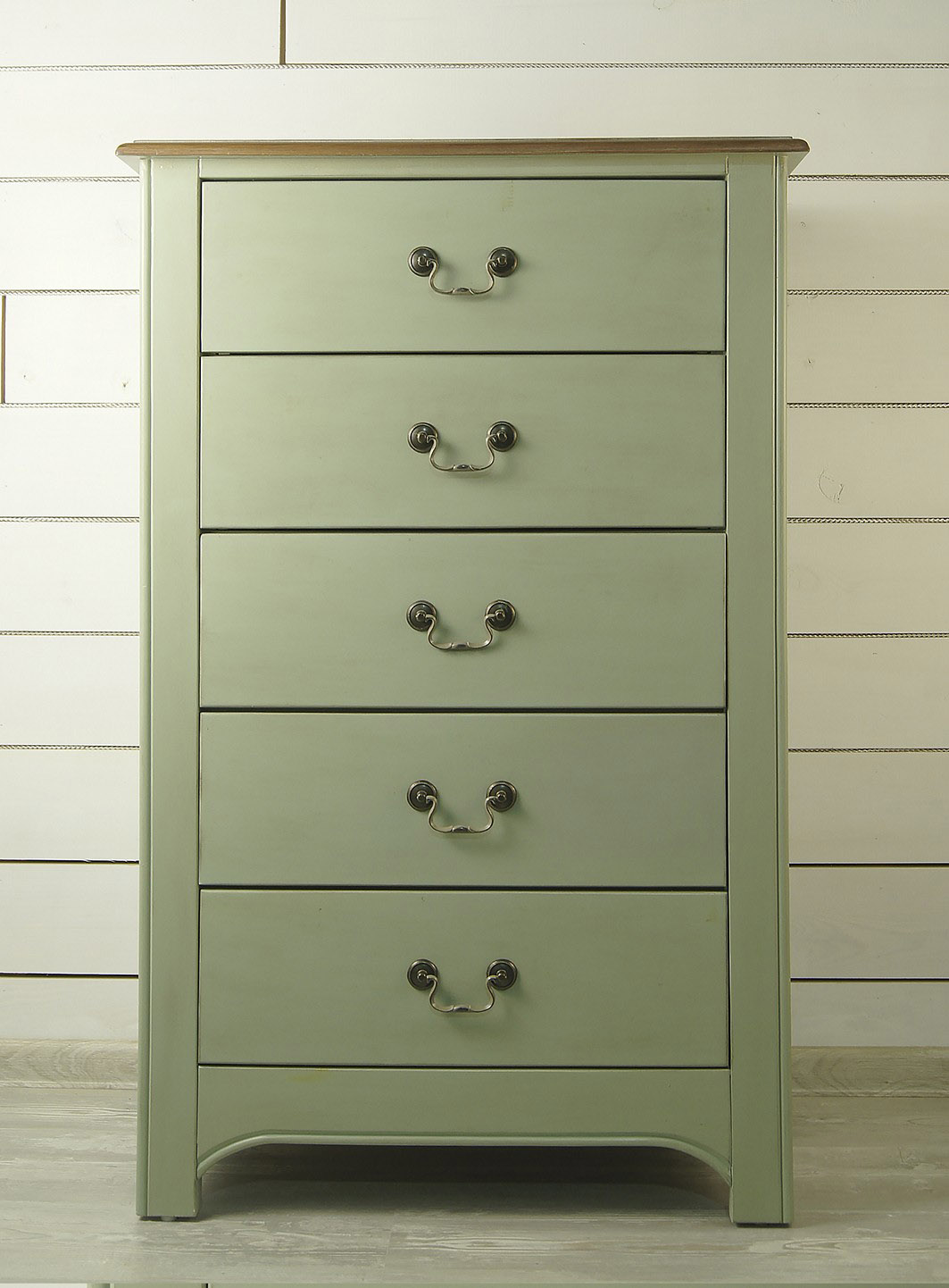 Комод массив дерева "Olivia" высокий на 5 ящиков арт GA3005