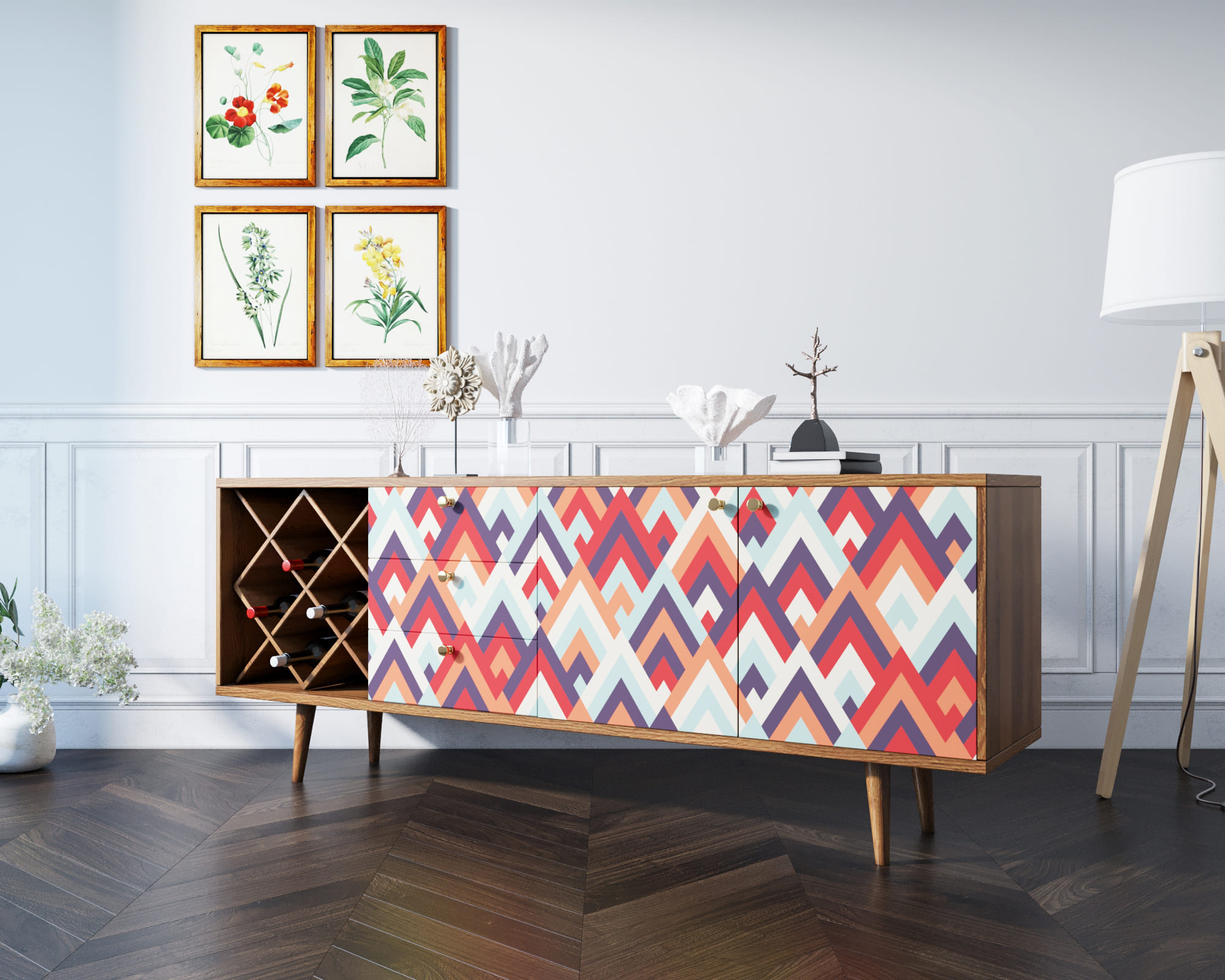 Комод "Berber" удлиненный с бутылочницей