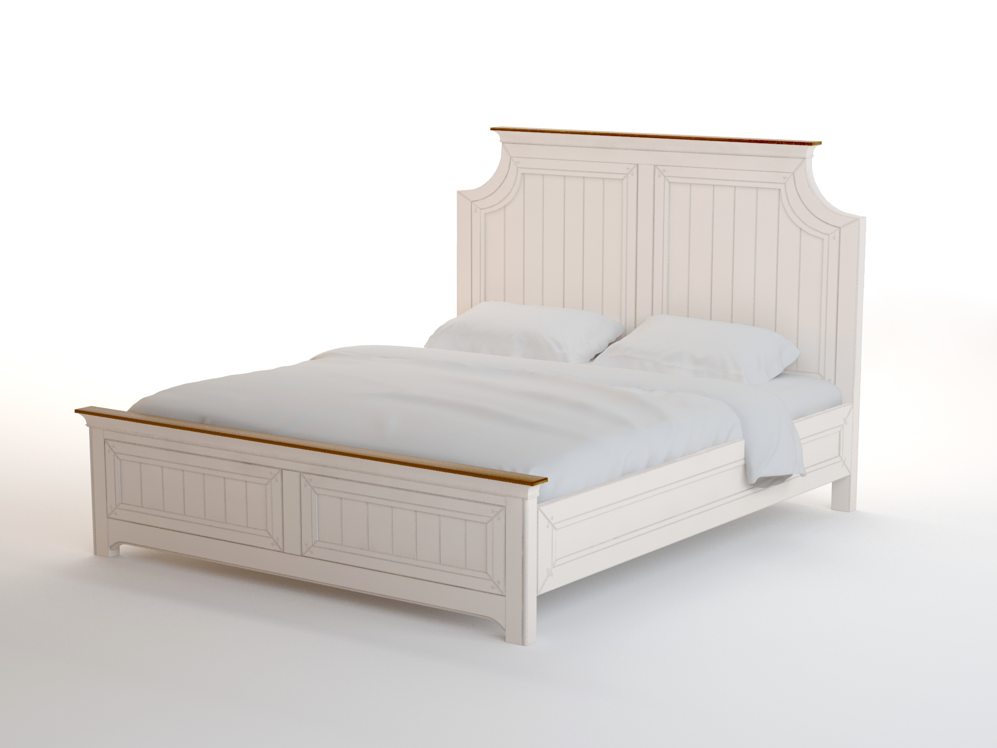 Бежевая кровать двухспальная "Olivia" 1800х2000