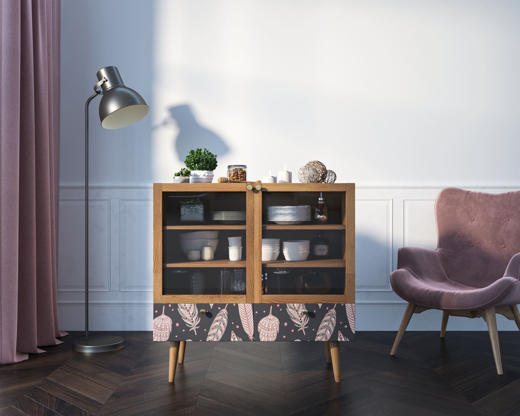 Буфет низкий с дверцами "Berber" 