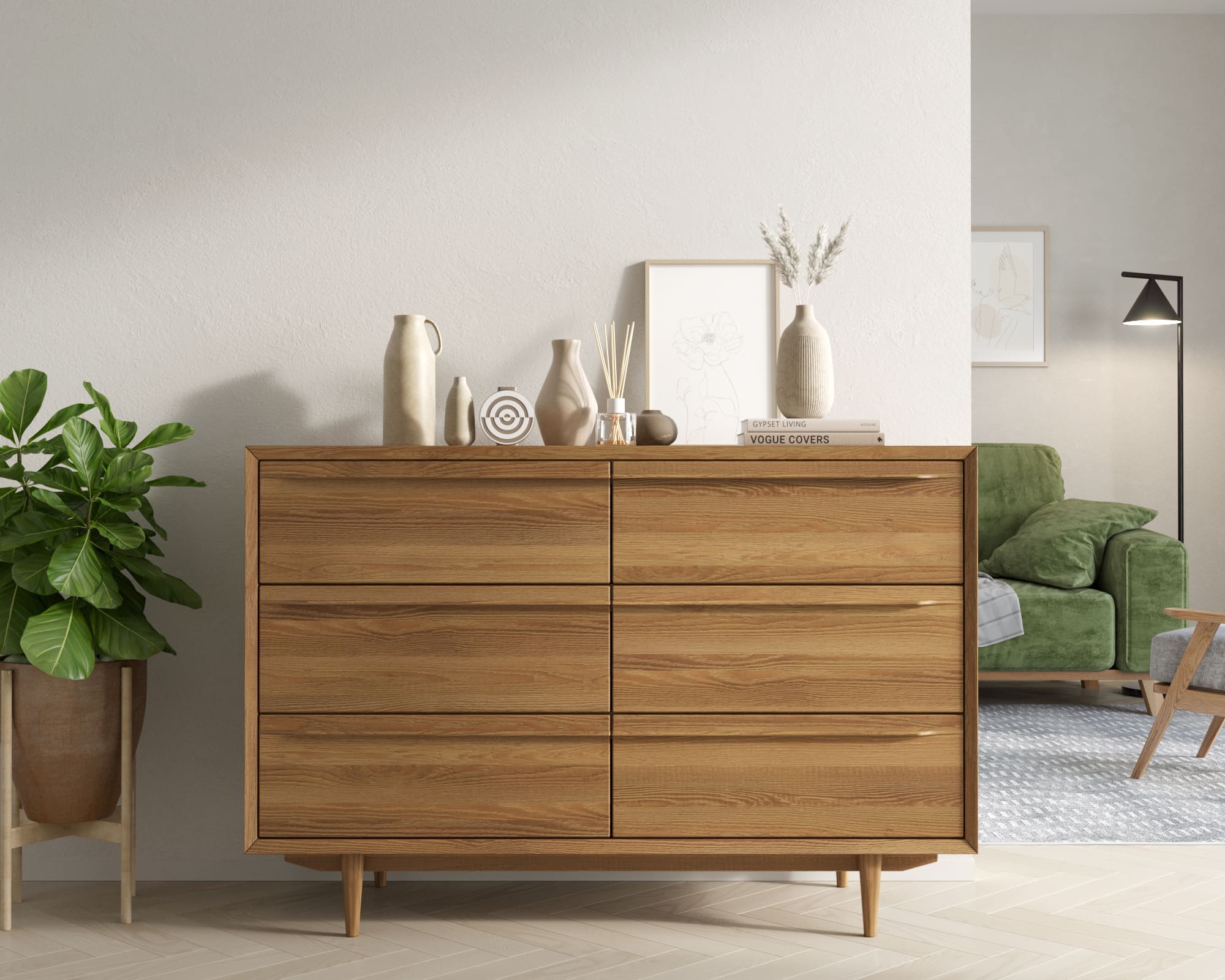 Комод "Bruni" с шестью ящиками