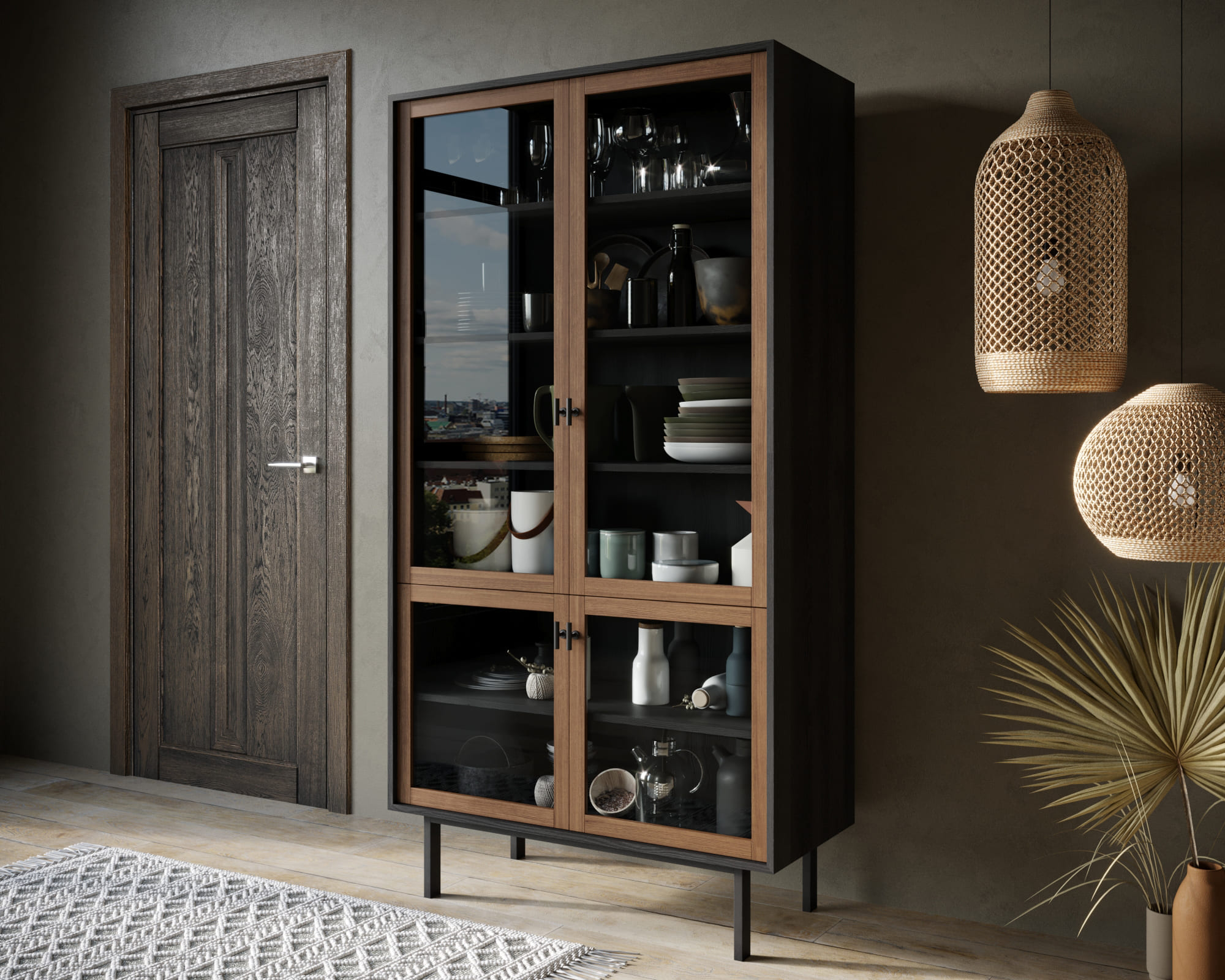 Шкаф с четырьмя дверками "Emerson"