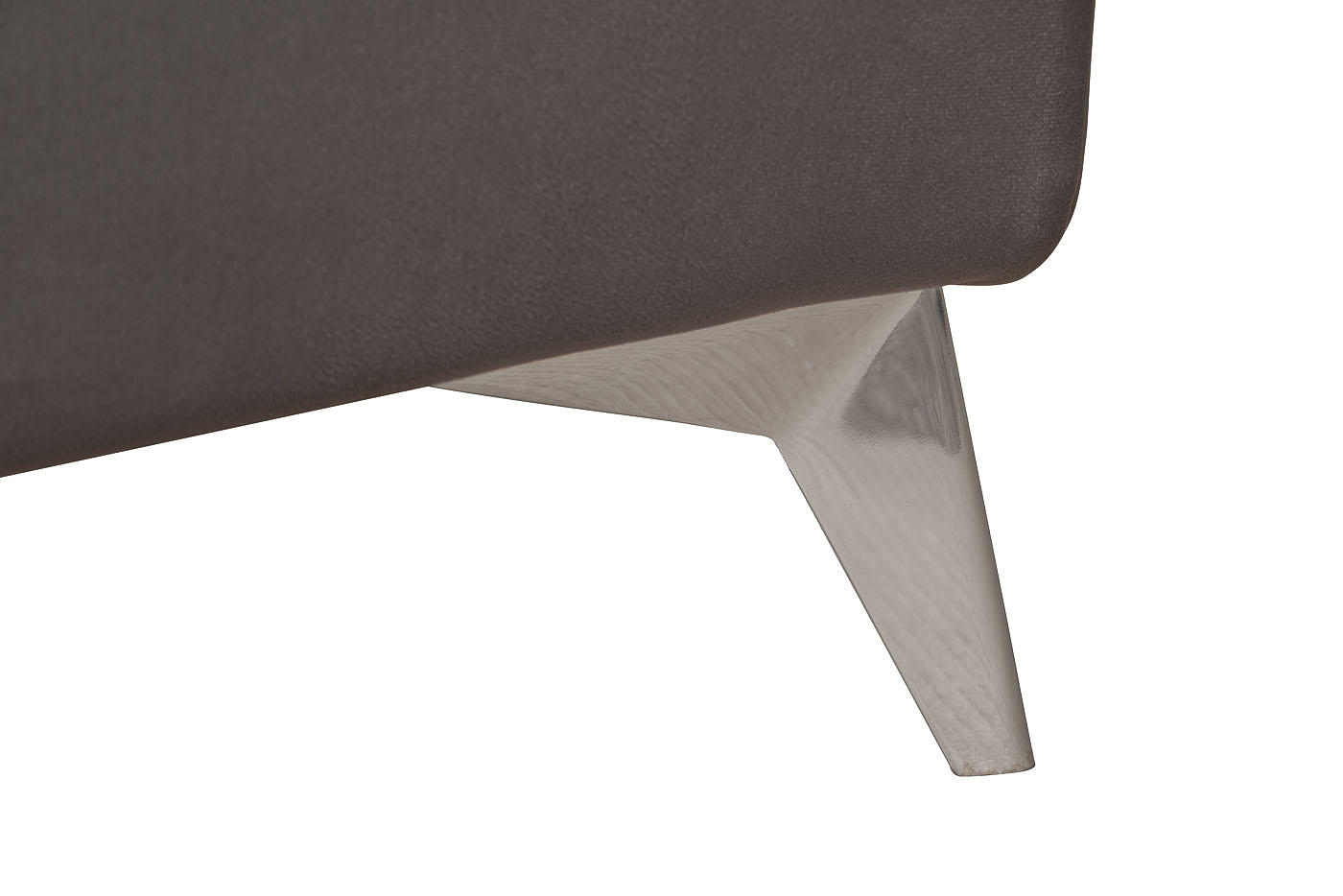 Кровать Siena без мех.велюр серый Colt017 199*222*116см