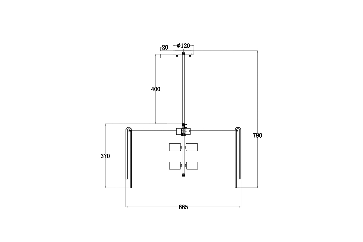 20MD3449-6 Светильник потолочный d66*35см