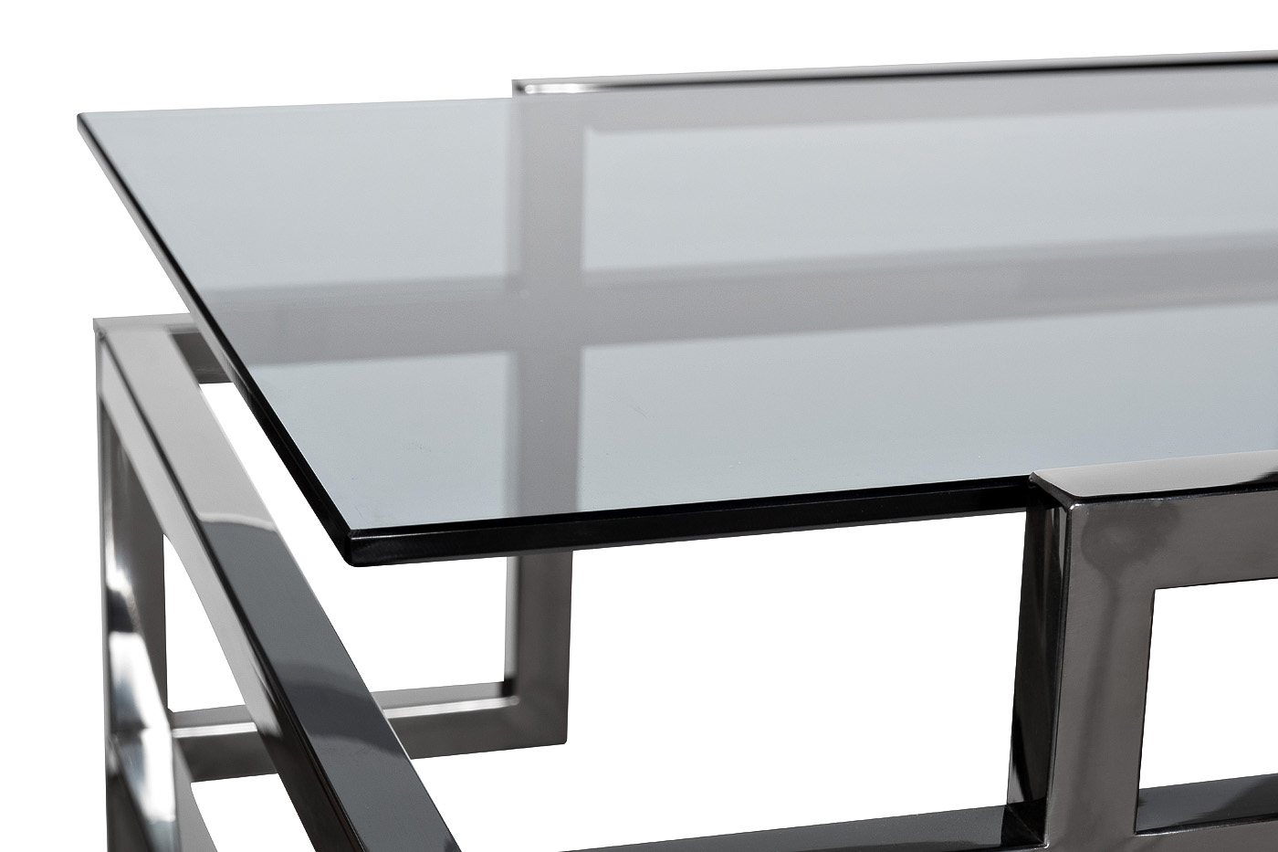 47ED-CST162BL Консоль, темное стекло/ темный хром 