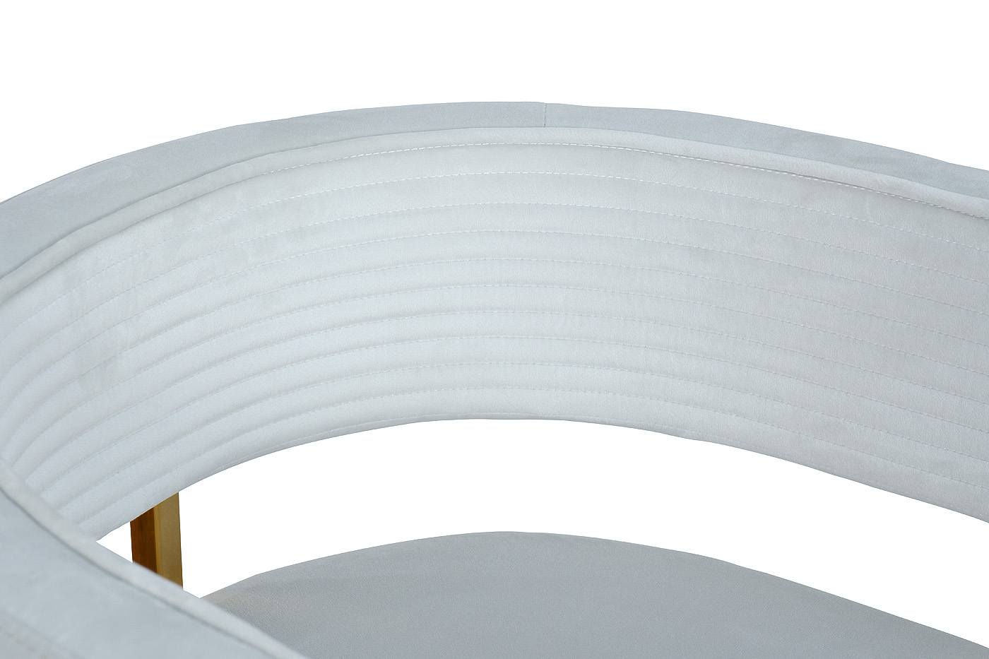 GY-8504STUL-SVSER Стул велюр светло-серый/золото