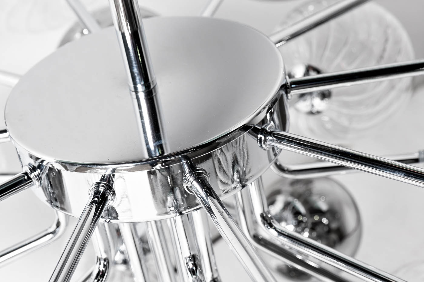 K2KG1275P-16 Светильник потолочный "Bubbles", прозрач./дамчатое стекло d.83 h.61см