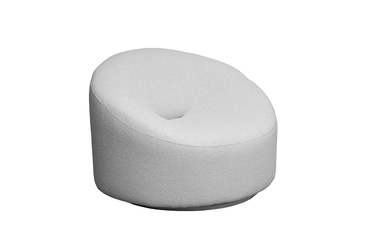 Кресло поворотное LUNA, букле белый Flona SVBEG