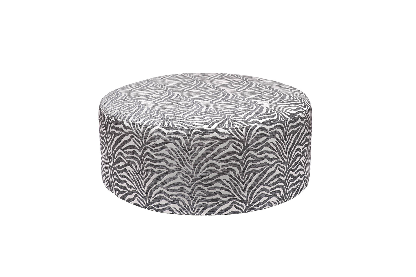 Пуф круглый Murano 80 жаккард принт бежевый Ana BEG