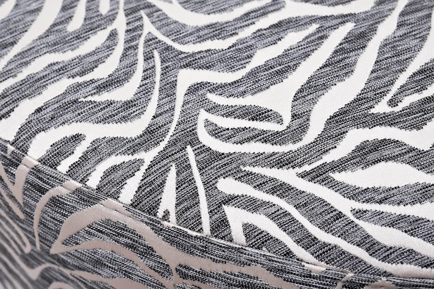 Пуф круглый Murano 80 жаккард принт бежевый Ana BEG