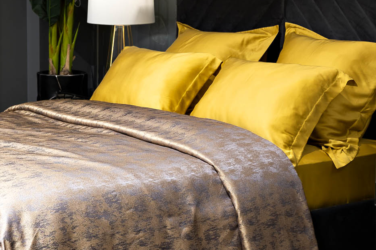 121GD-HOUST100-POKR ZOLSER-Покрывало HOUSTON золотое