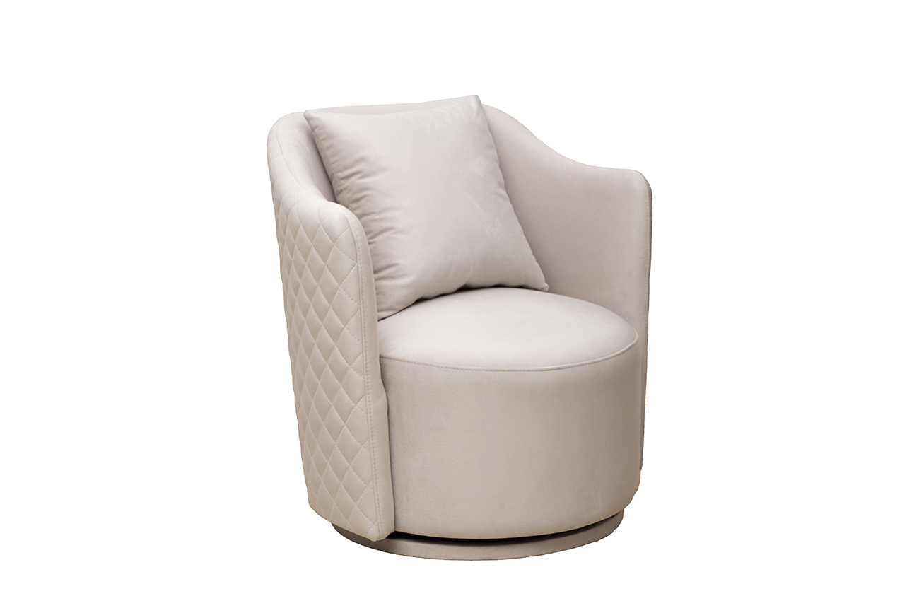 Кресло Verona Basic вращающееся, велюр бежевый Colt002-BEG