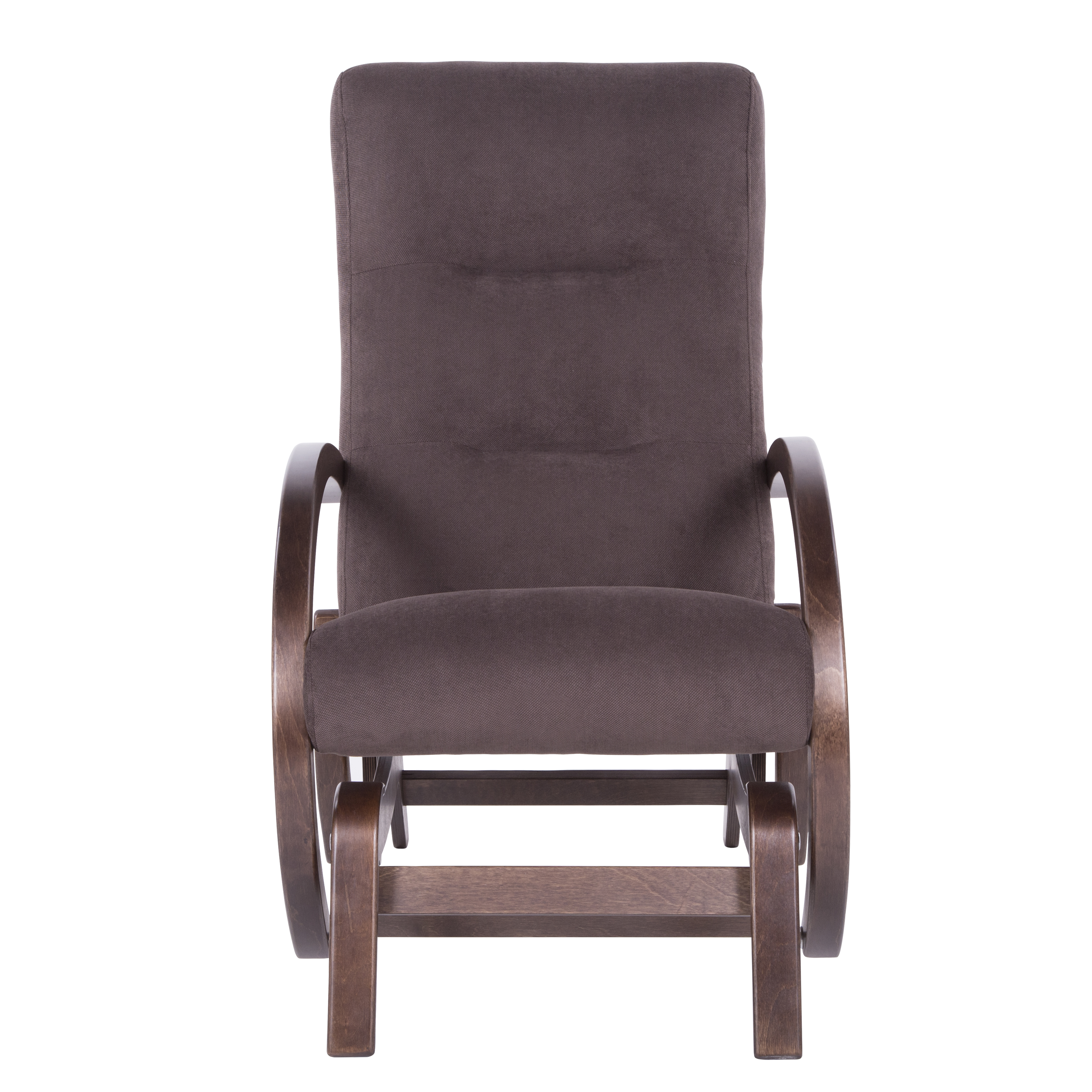 кресло-качалка глайдер Мэтисон  Грей браун каркас  Орех