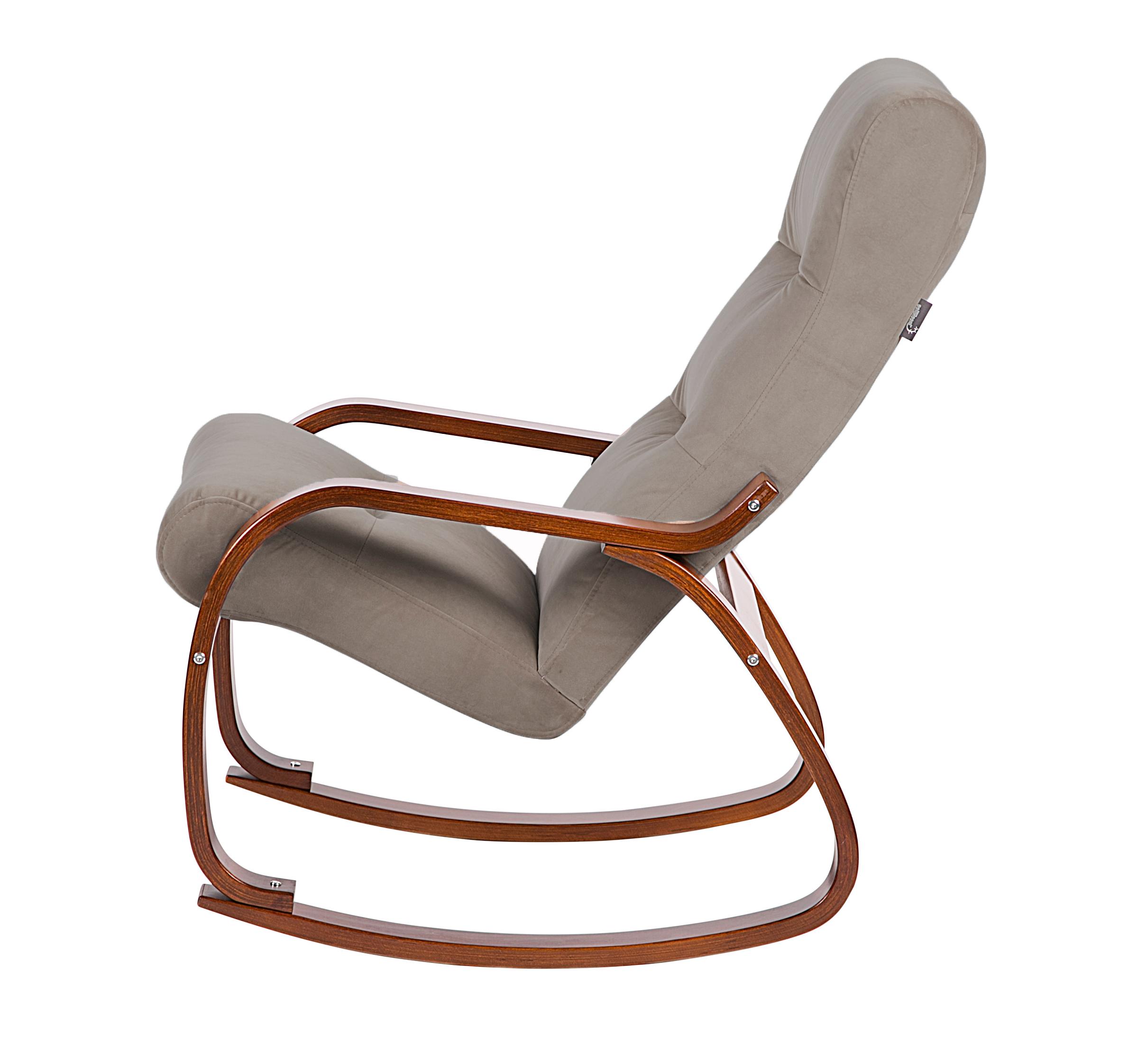 кресло-качалка Гарда  фреш 04 бежевый каркас  Вишня