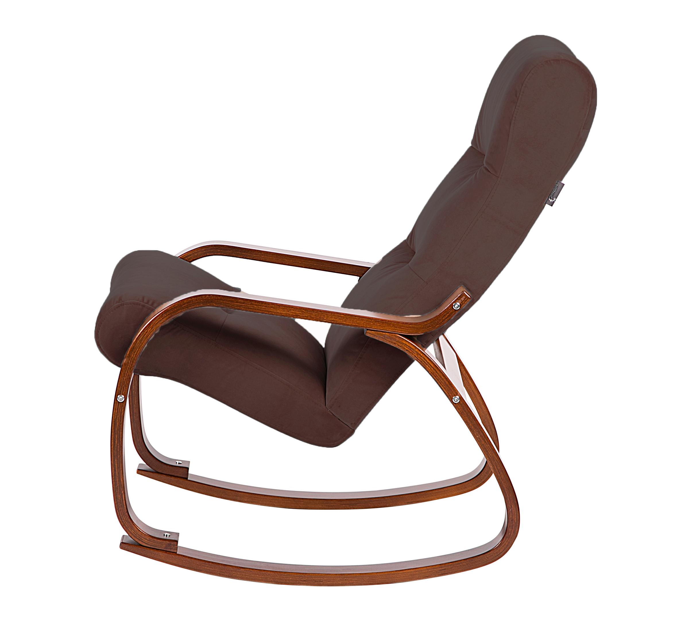 кресло-качалка Гарда фреш 05 коричневый каркас Вишня