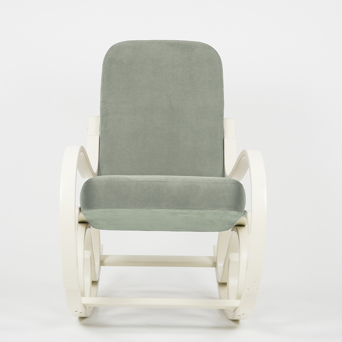 кресло-качалка Луиза  Фреш 19 минт каркас  Белый