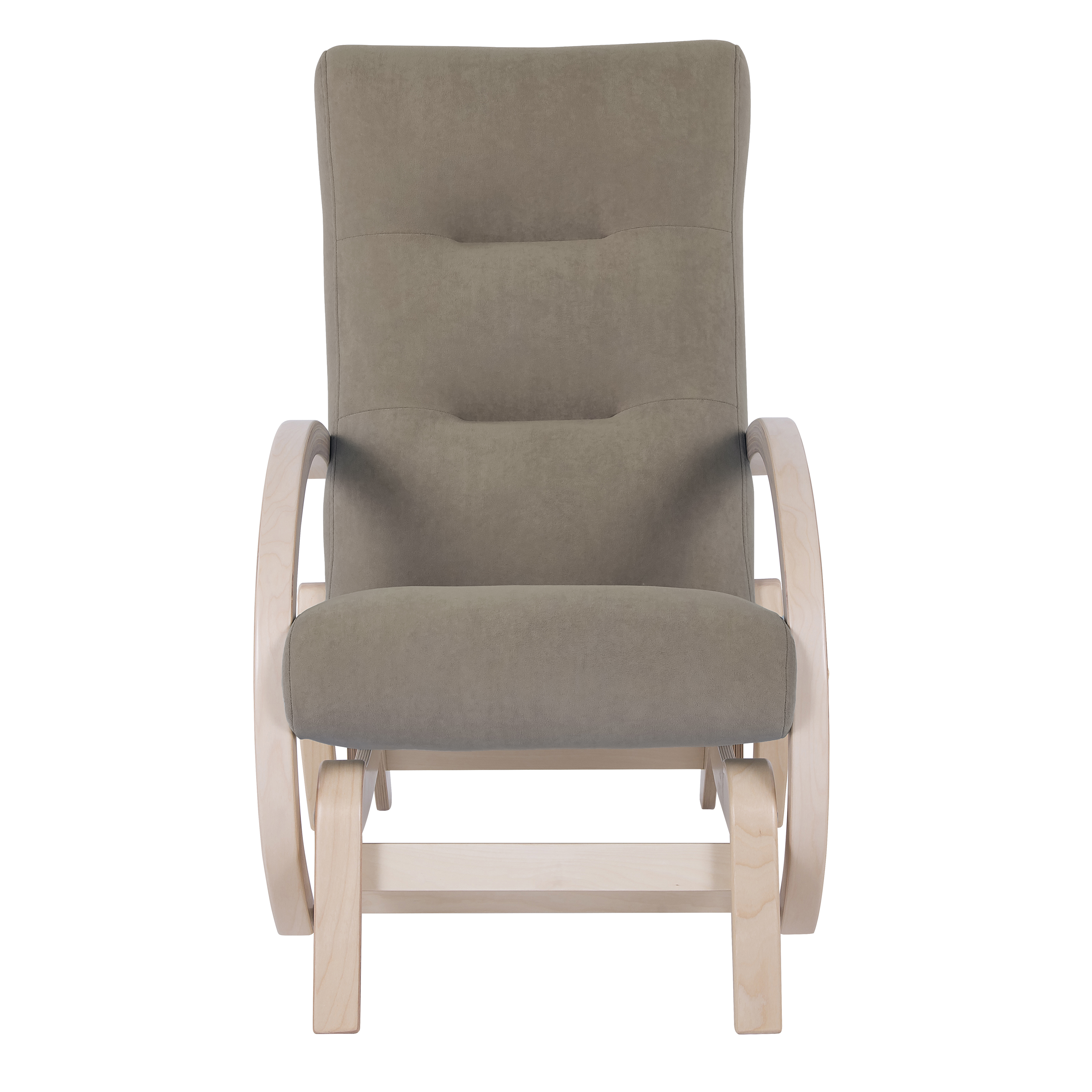 кресло-качалка глайдер Мэтисон фреш 04 бежевый каркас Берёза белая