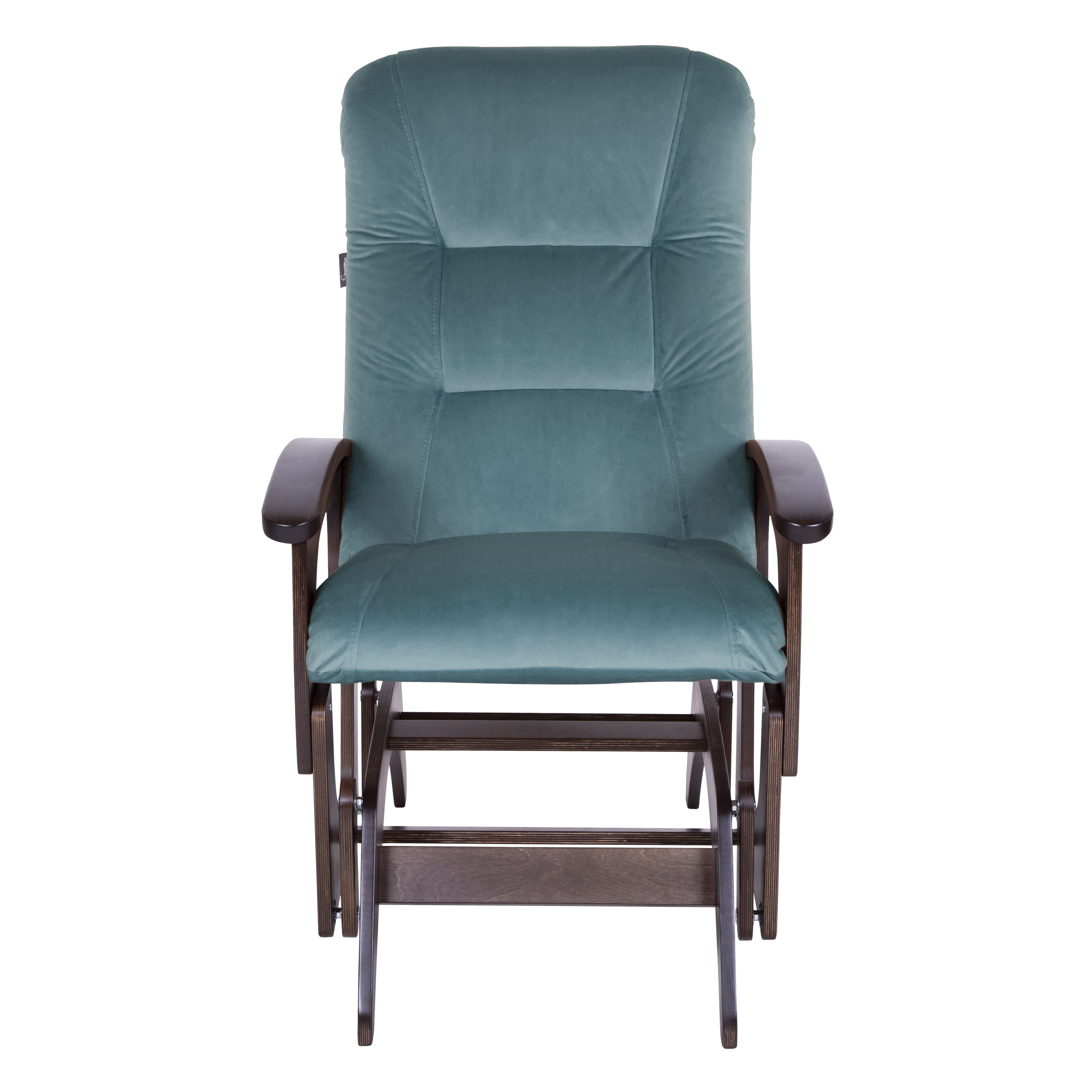 кресло-качалка глайдер Орион Фреш 27 океан каркас Орех